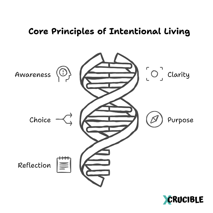 Core Principles of Intentional Living Awareness Clarity Choice Purpose Reflection